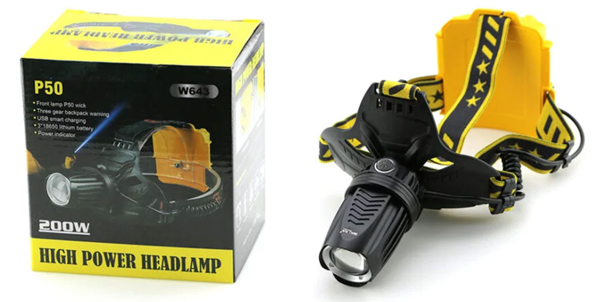 چراغ پیشانی اسمال سان مدل W643