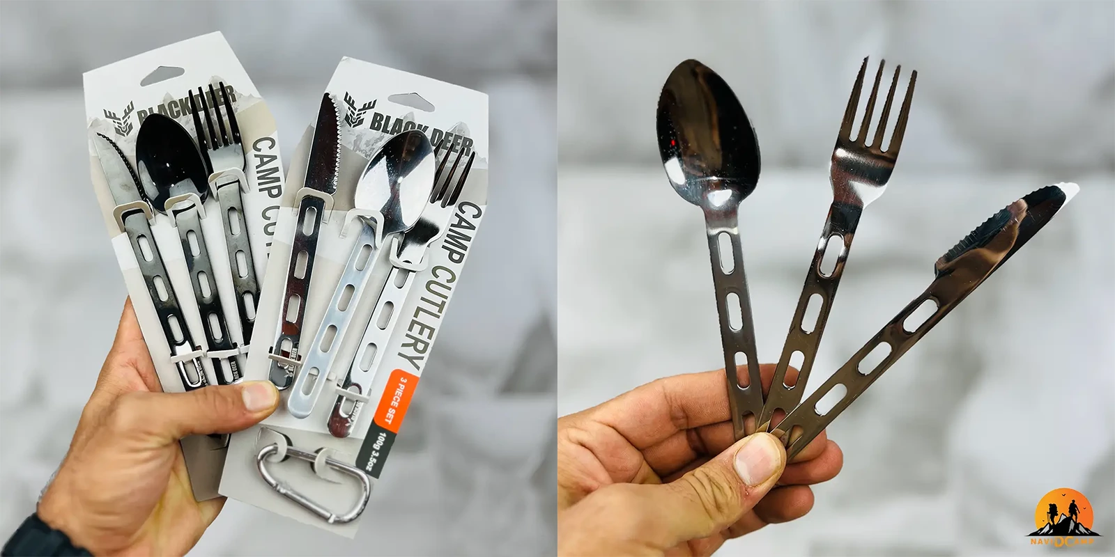 ست قاشق، چنگال و کارد استیل بلک دیر