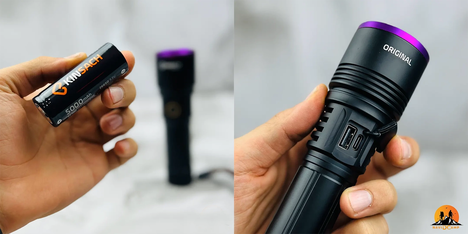 چراغ قوه یووی UV کینساچ مدل KS-UV365nm