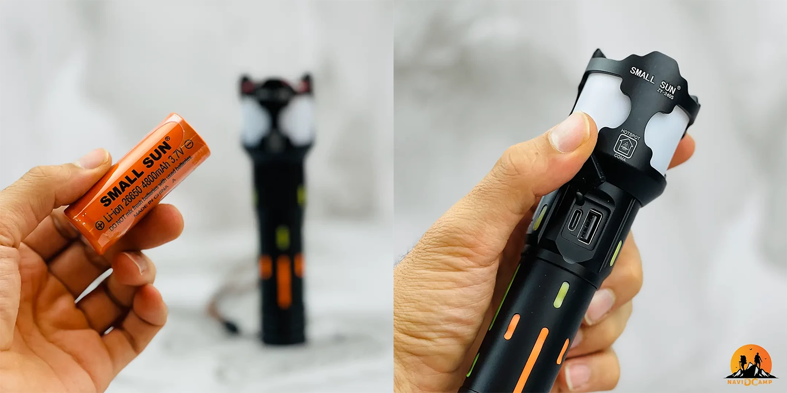 چراغ قوه اسمال سان SMALL SUN مدل ZY-2405