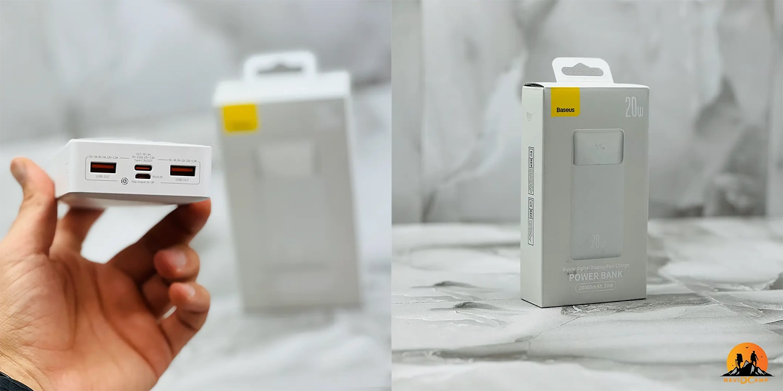 پاوربانک 20000 میلی‌آمپر باسئوس مدل PPBD20K-X