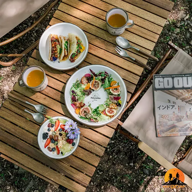 بشقاب کمپینگ لعابی نیچرهایک مدل NH20SJ030