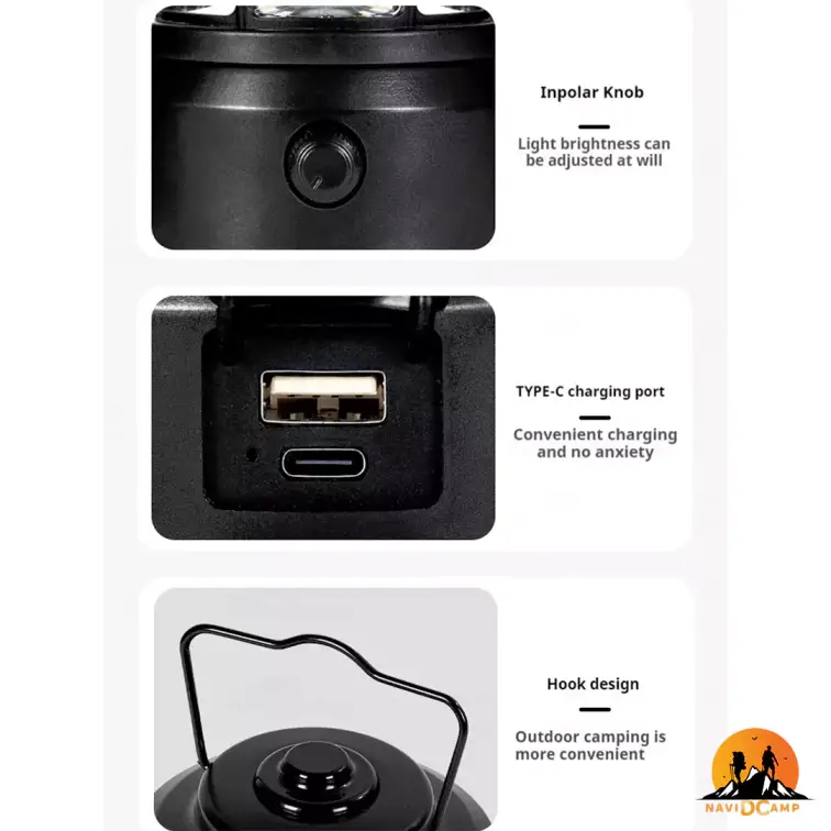 چراغ رترو مینی بلک داگ مدل CBD2450ZM021