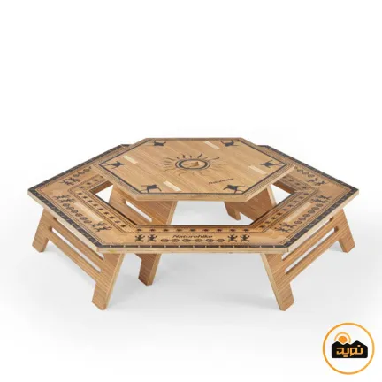 میز شش ضلعی چند لایه نیچرهایک NH21JU004