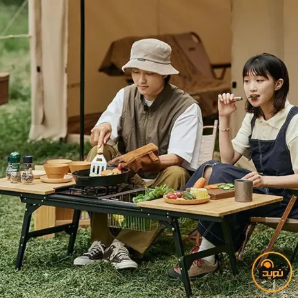 میز IGT با رویه چوبی بامبو نیچرهایک مدل NH22JU010