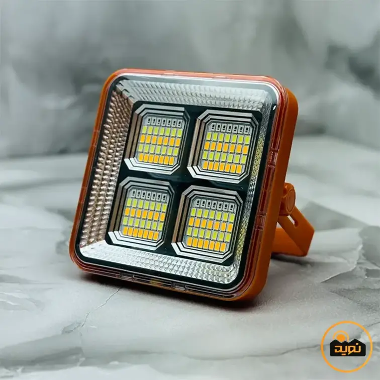 چراغ پروژکتور شارژی خورشیدی اسمال سان مدل ZY-D6