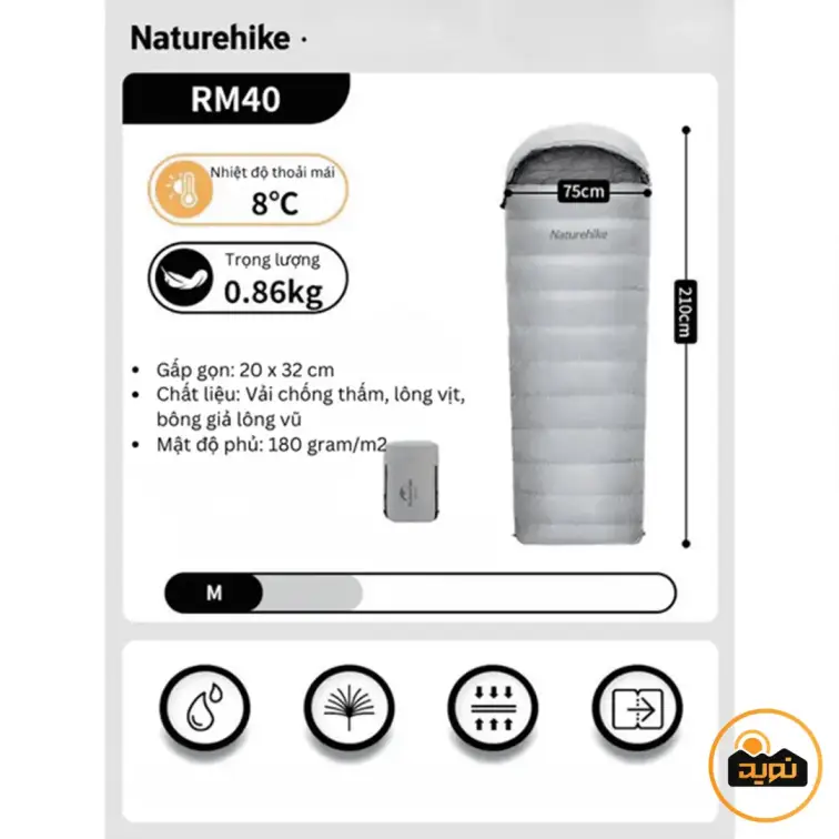 کیسه خواب نیچرهایک مدل NH22YD003