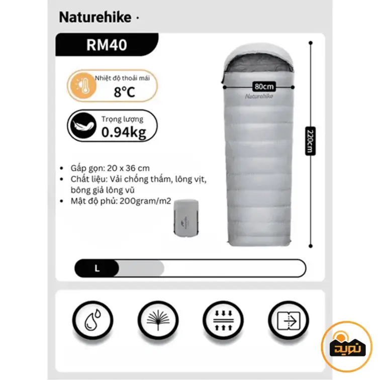 کیسه خواب نیچرهایک مدل NH22YD003
