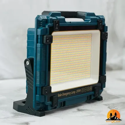 چراغ پروژکتور شارژی خورشیدی 200 وات مدل W8121-1