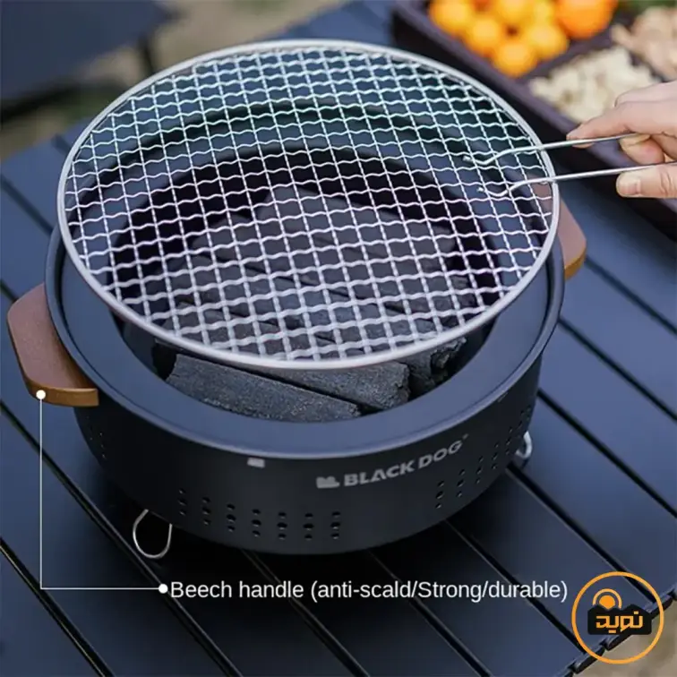 باربیکیو گرد زغالی رومیزی بلک داگ مدل CBD2450CF010
