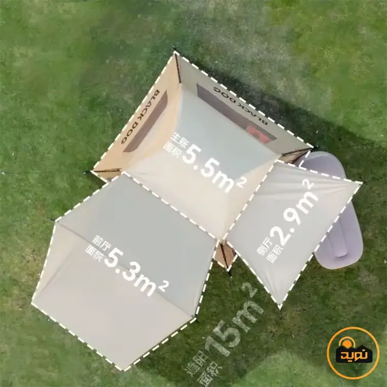 چادر اتوماتیک مسافرتی 3-4 نفره بلک‌ داگ مدل CBD2550WS042