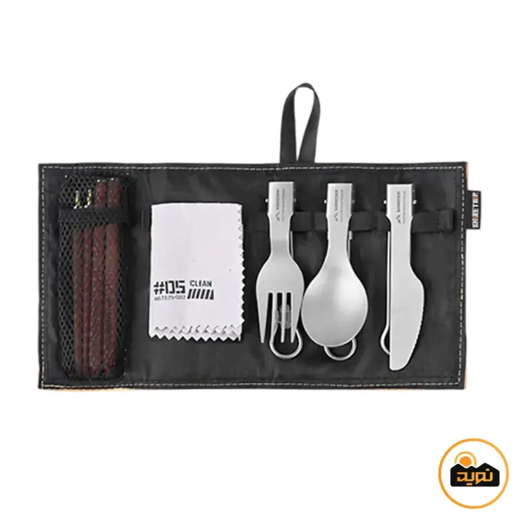 ست قاشق، چنگال، چاقو و چاپستیک تیتانیومی شاین تریپ مدل A589