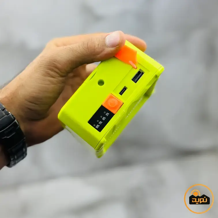 پروژکتور شارژی خورشیدی 100 وات جی بی ال GBL