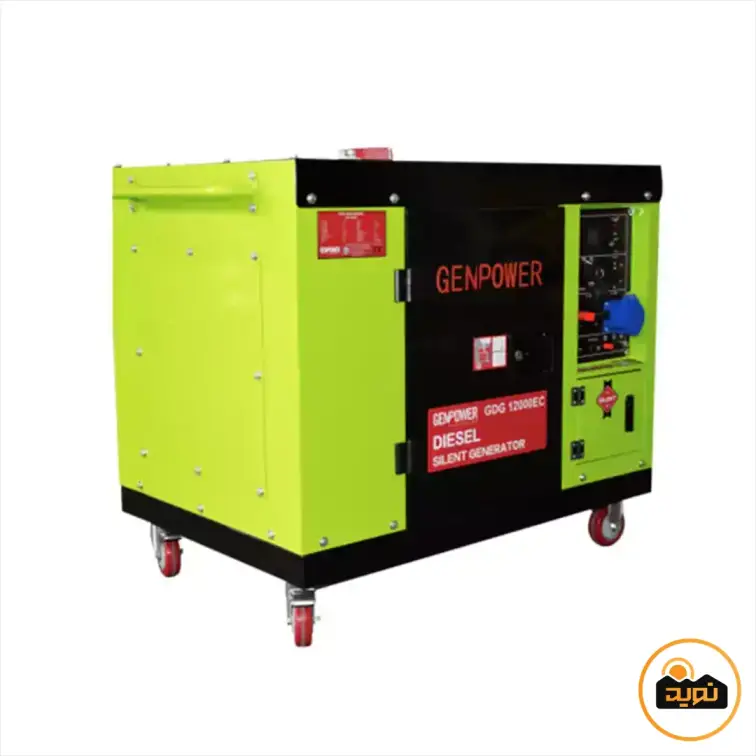 موتور برق دیزلی 12000 وات جن پاور مدل GDG12000EC