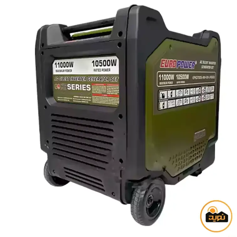 موتور برق 11 کیلو وات سه گانه سوز سایلنت یورو پاور مدل EP10700S-INV-EW-LPG{EO}