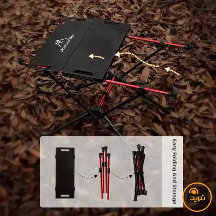 میز شیشه ای تاشو کمپینگ ماونتین هایکر مدل SZK728