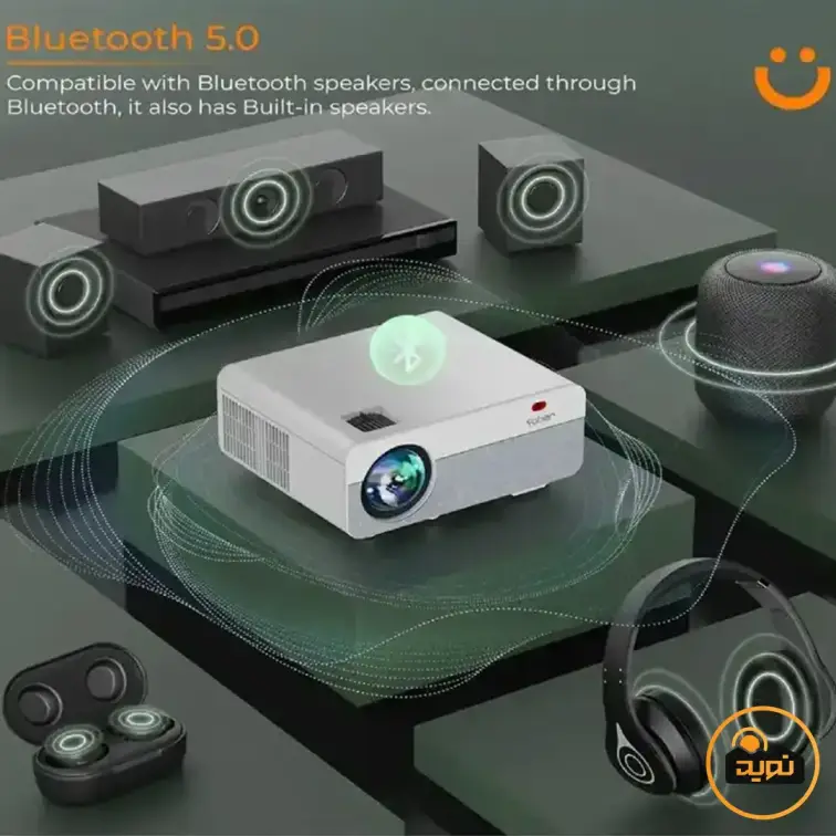پروژکتور هوشمند کیفیت 1080P با اتصال وایرلس یابر مدل Pro Y9