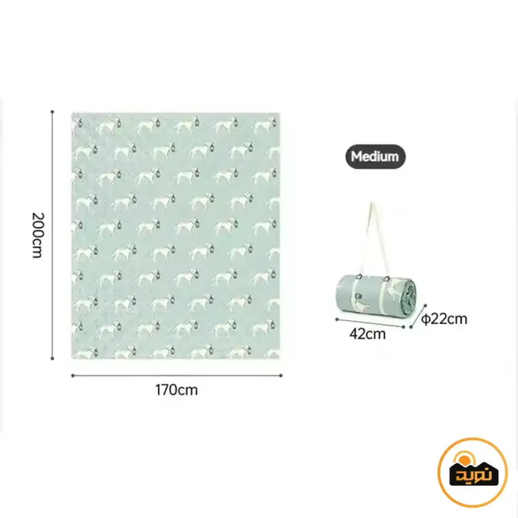 زیرانداز پیک نیک نیچرهایک مدل CNK2350WS010 طرح Adventure Companion