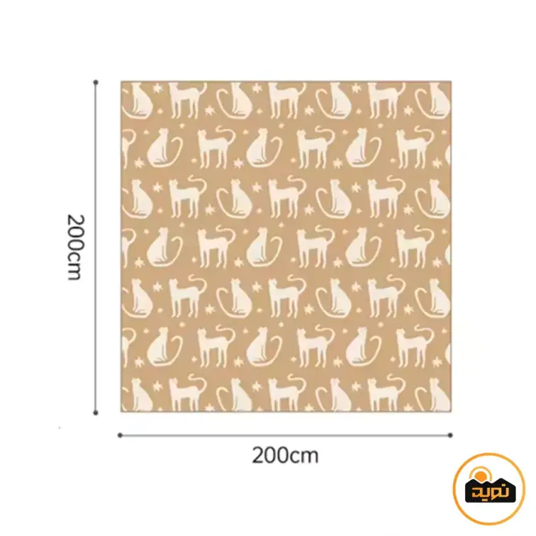 زیرانداز پیک نیک نیچرهایک مدل CNK2350WS010 طرح Cat Shadow