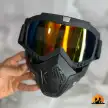 عینک نقابدار طوفان مخصوص موتورسواری ،دوچرخه ،کوهستان ، اسکی با استاندارد UV400