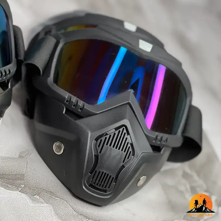 عینک نقابدار طوفان مخصوص موتورسواری ،دوچرخه ،کوهستان ، اسکی با استاندارد UV400
