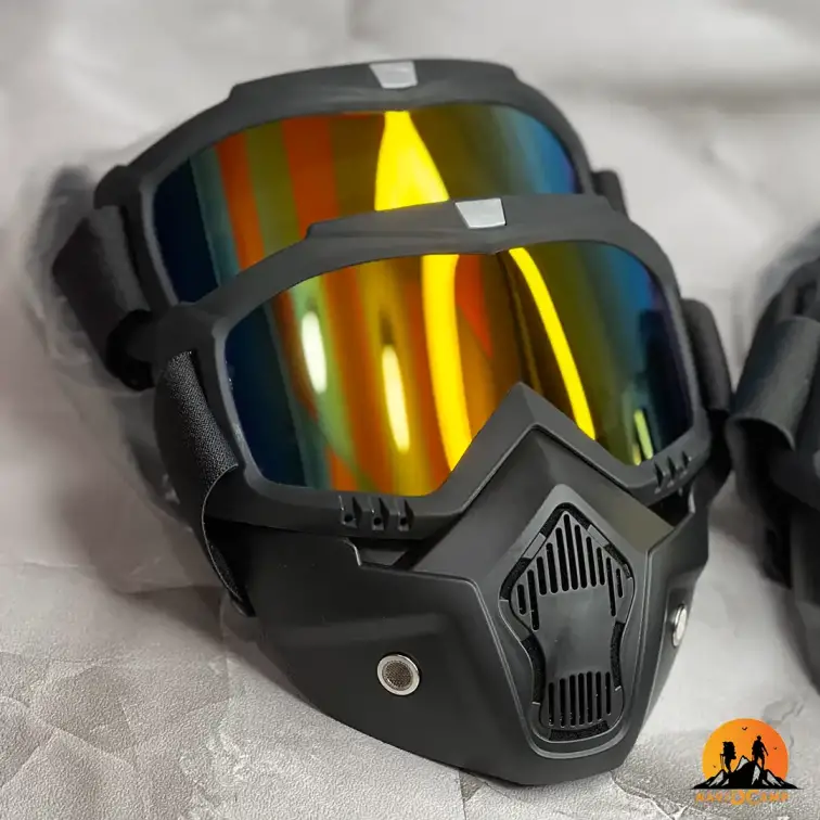 عینک نقابدار طوفان مخصوص موتورسواری ،دوچرخه ،کوهستان ، اسکی با استاندارد UV400