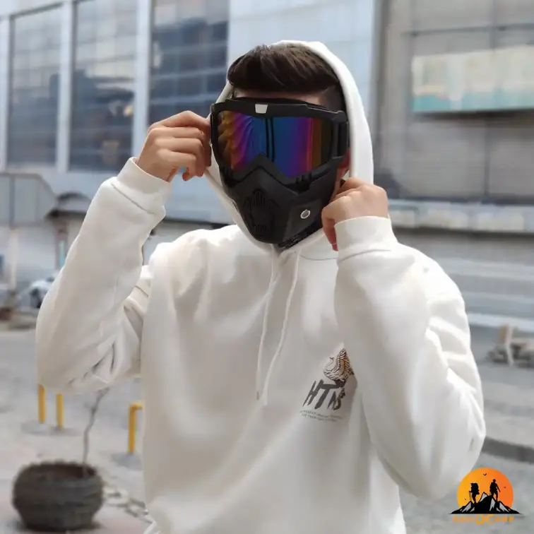 عینک نقابدار طوفان مخصوص موتورسواری ،دوچرخه ،کوهستان ، اسکی با استاندارد UV400