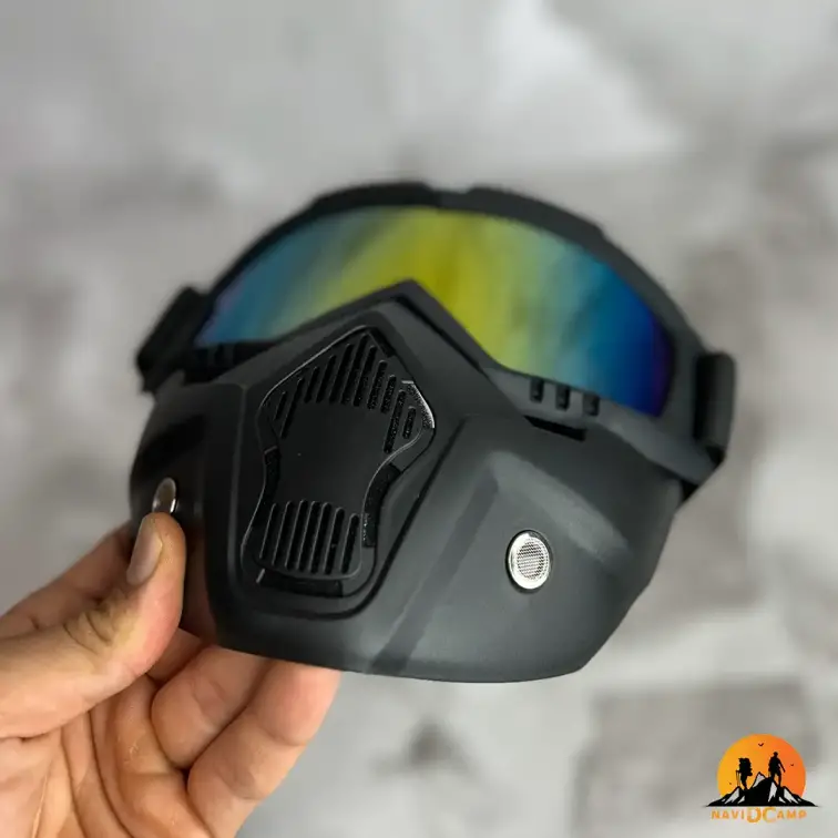 عینک نقابدار طوفان مخصوص موتورسواری ،دوچرخه ،کوهستان ، اسکی با استاندارد UV400