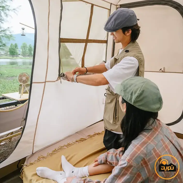 چادر اتوماتیک کمپینگ نیچرهایک مدل جدید 2022 کد NH21ZP009-2 با دامن برفی