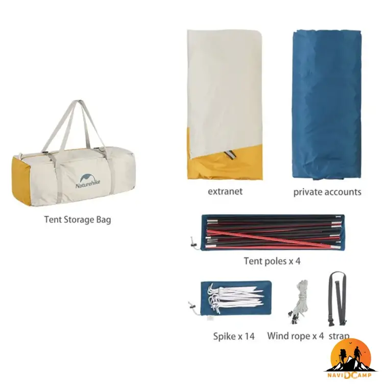 چادر سه نفره نیچرهایک مدل CNK2300ZP024