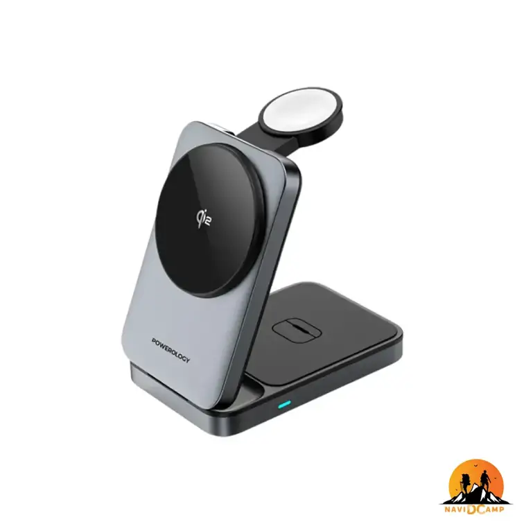 شارژر وایرلس 3 کاره پاورولوژی مدل PWCUQC033