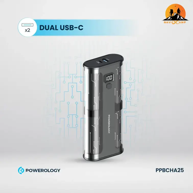 پاور بانک کریستالی پاورولوژی 20000 آمپر مدل PPBCHA25