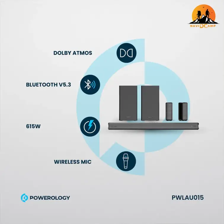 سینما خانگی بی سیم پاورولوژی مدل PWLAU015