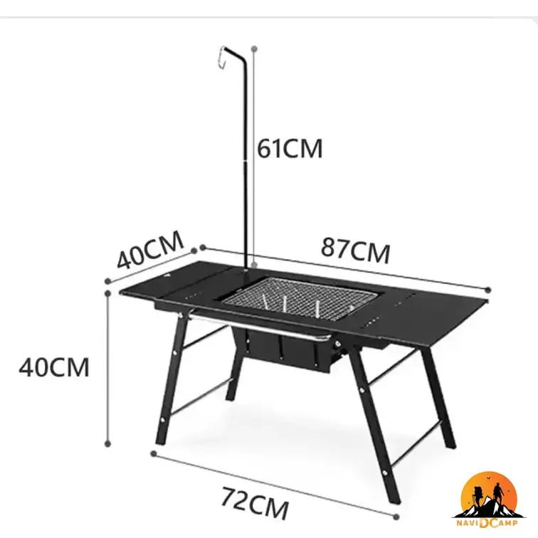 اجاق هیزمی میز دار نیچرهایک مدل CNK2350CF018