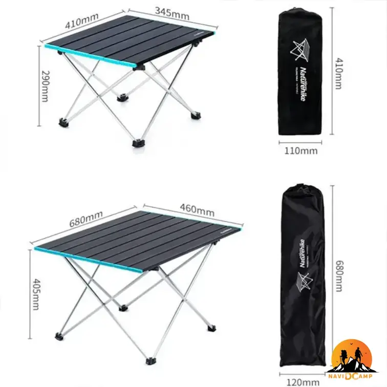 میز آلومینیومی تاشو نیچرهایک مدل NH19Z008-Z