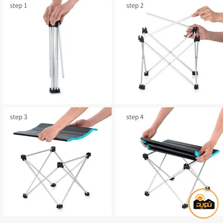 میز آلومینیومی تاشو نیچرهایک مدل NH19Z008-Z