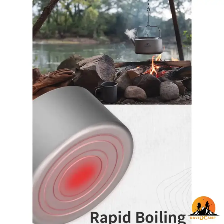 کتری تیتانیوم 0.8 لیتر نیچرهایک مدل NH21CJ007