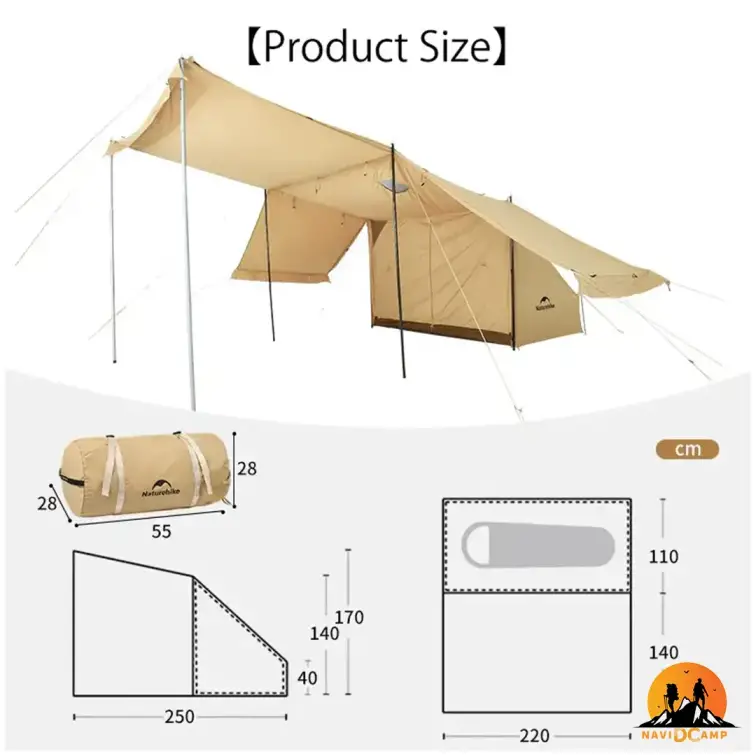 چادر سایبان دار نیچرهایک مدل CNK2450WS026