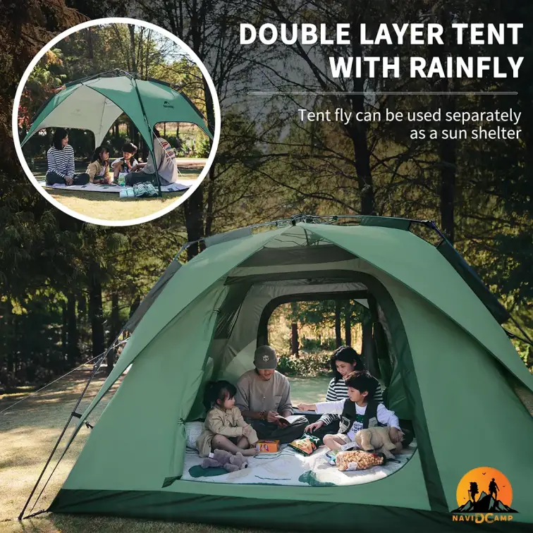 چادر اتوماتیک 4 نفره نیچرهایک مدل CNK2300ZP036