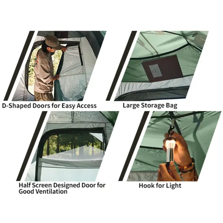 چادر اتوماتیک 4 نفره نیچرهایک مدل CNK2300ZP036