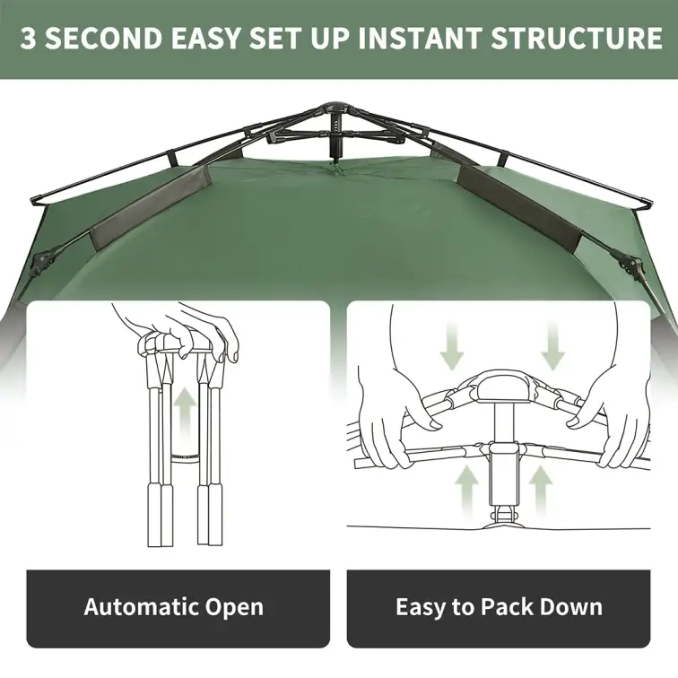 چادر اتوماتیک 4 نفره نیچرهایک مدل CNK2300ZP036
