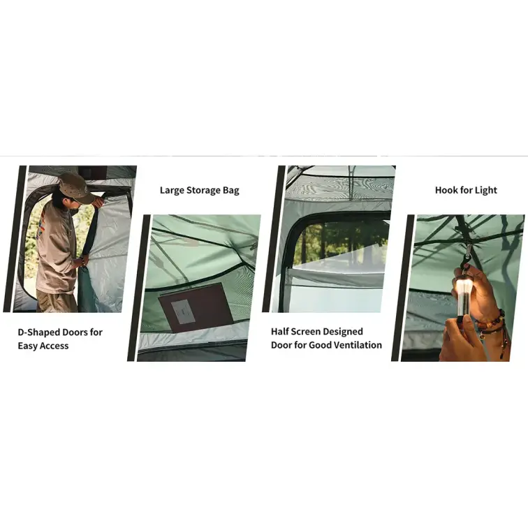 چادر اتوماتیک 4 نفره نیچرهایک مدل CNK2300ZP036