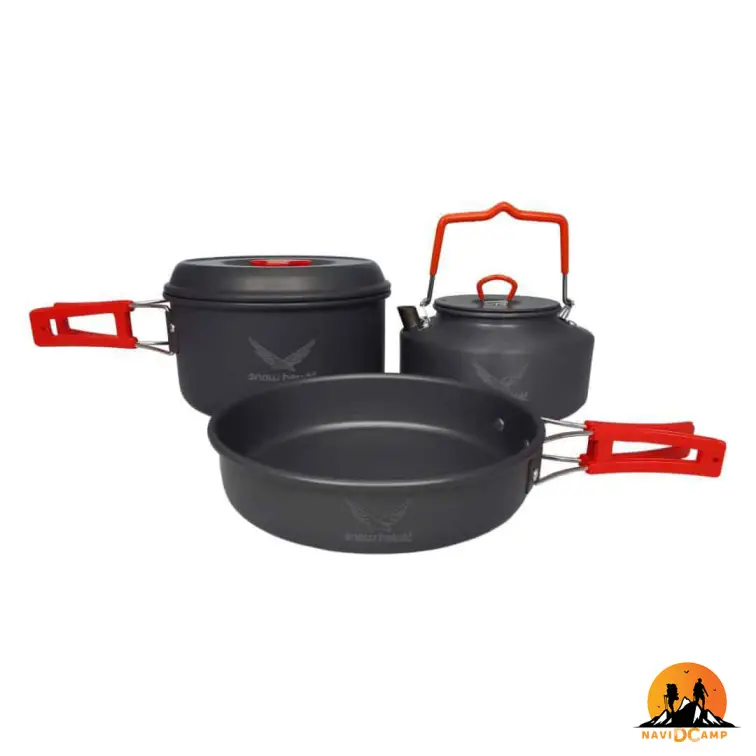 ست ظروف دو نفره درب فلزی اسنوهاک کد C11-D55A