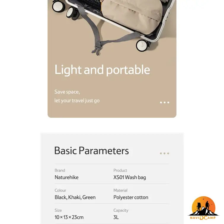 کیف لوازم آرایشی نیچرهایک مدل NH21LX001