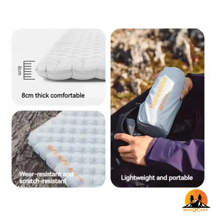 زیرانداز بادی کیسه خواب 2 نفره نیچرهایک مدل CNK2450WS012