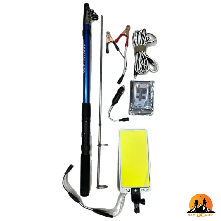 چراغ کمپی لنسری فیش لایت 360 لایت 800 وات