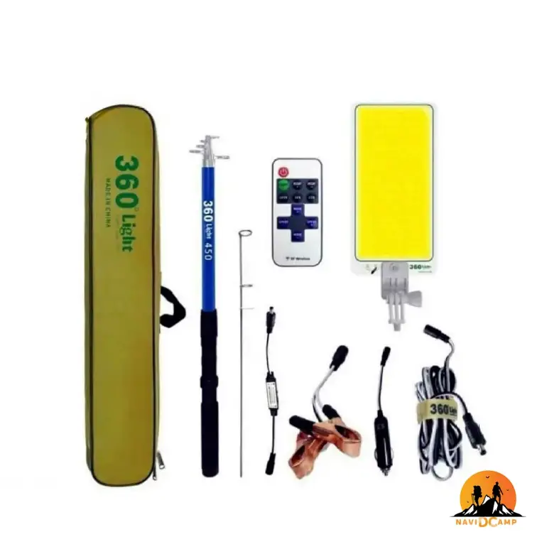 چراغ کمپی لنسری فیش لایت 360 لایت 800 وات