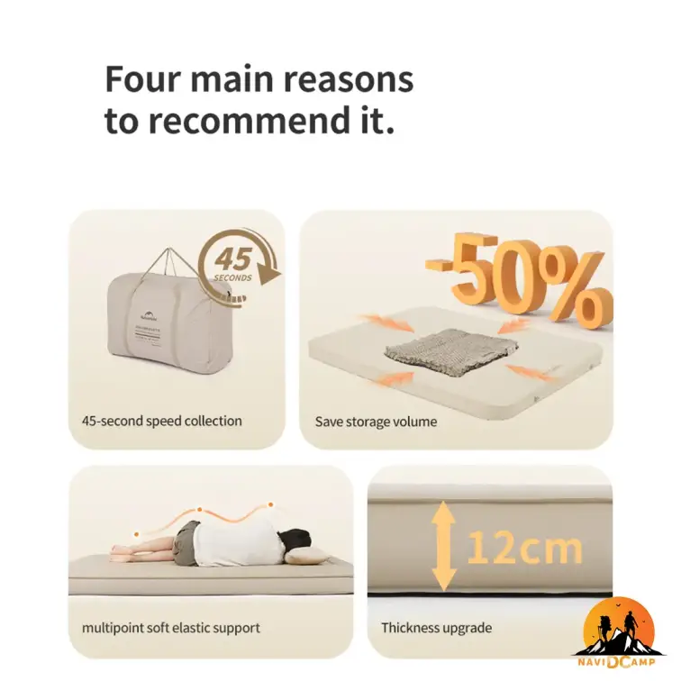 تشک بادی 2 نفره نیچرهایک مدل CNK2300WS011